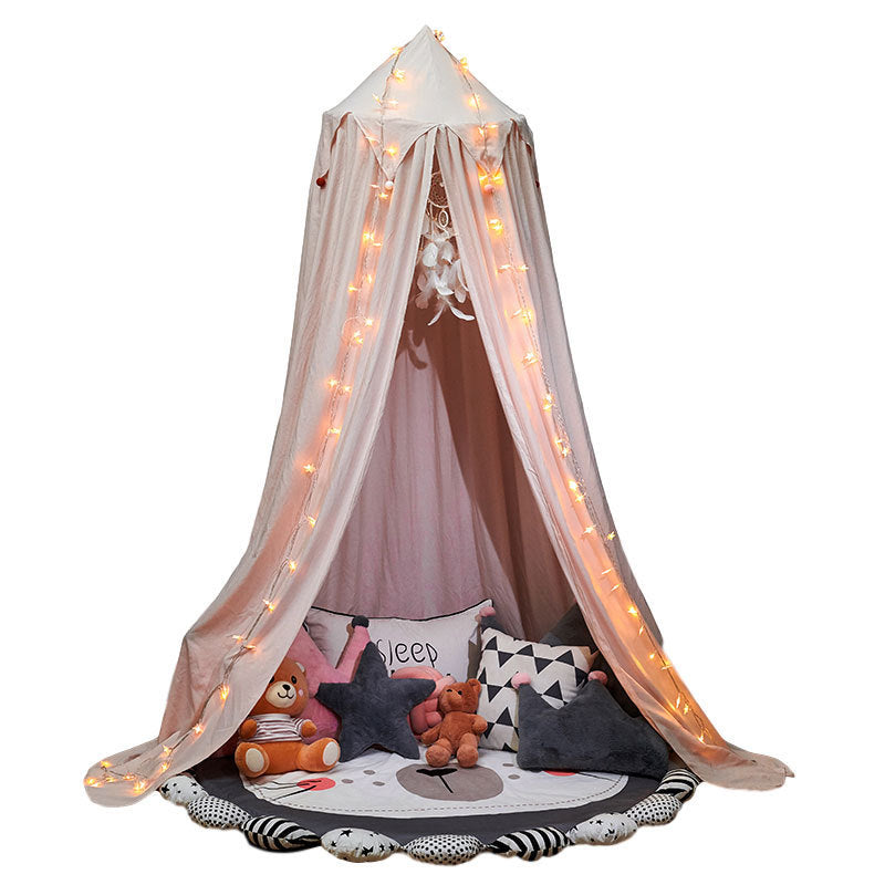 KTX-980371 Dome Hanging Mosquito Net with Single Door for Cribs - 100% Polyester Material