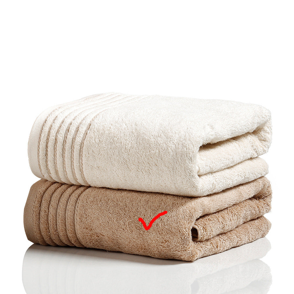 KTX-981267 Cotton Towel Set in Beige and Brown - Soft and Absorbent, Various Sizes Available