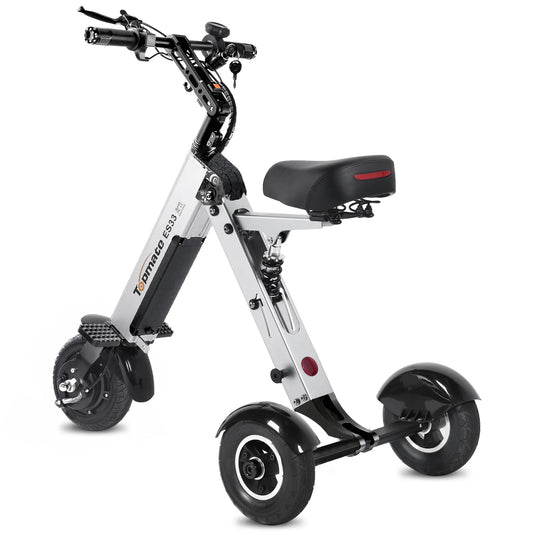 KTX-982035 Lightweight Foldable Electric Tricycle Mobility Scooter with Removable Battery and Reverse Function