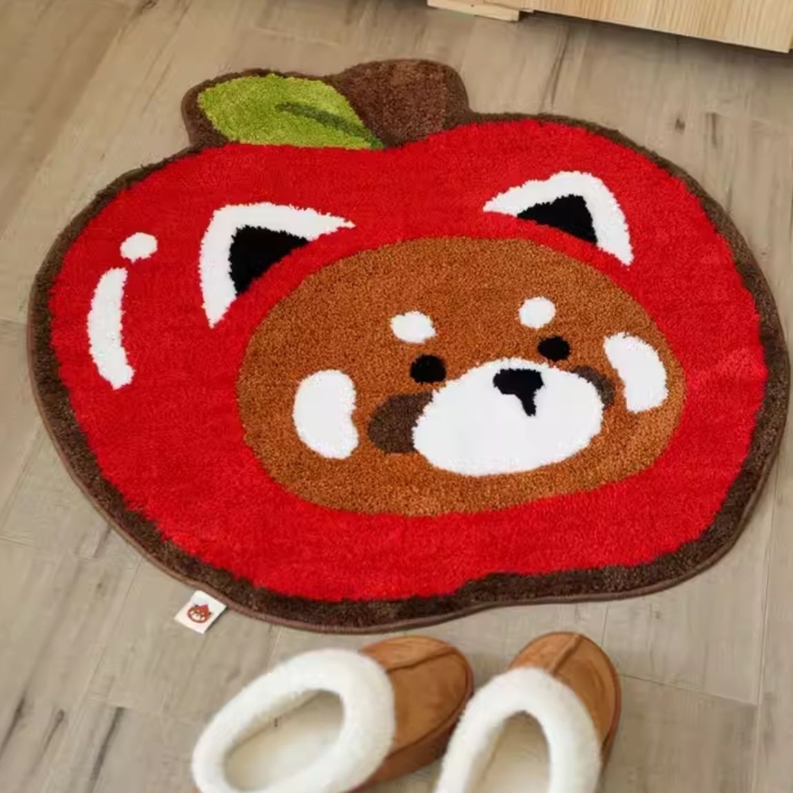 KTX-982739 Soft Cashmere-like Non-Slip Bathroom Mat - 60cm x 60cm or 80cm x 80cm, Machine Woven for Home Use