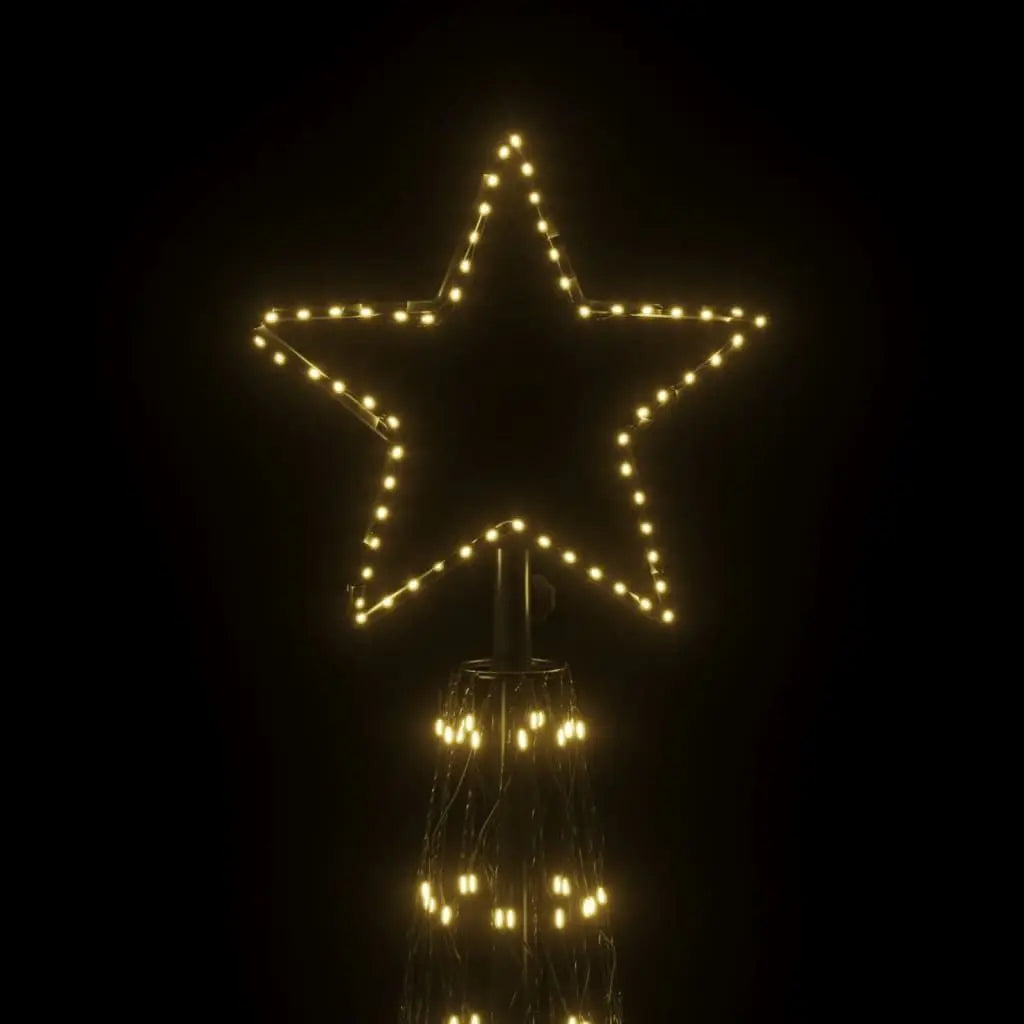 KTX-984595 3000 LED Warm White Christmas Cone Tree, 8x26 ft for Festive Holiday Decor