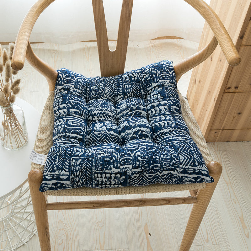 KTX-985043 Southeast Asian Ethnic Style Cotton and Linen Chair Cushion in Various Patterns and Sizes
