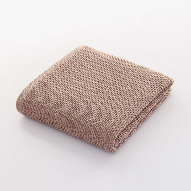 KTX-985555 All-Cotton Jacquard Bath and Beach Towel - Breathable & Quick-Dry in Beige, Red, Light Gray, Brown