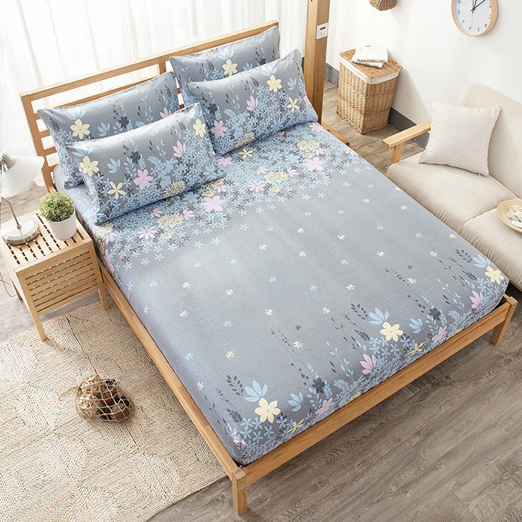 KTX-986451 Pure Cotton Printed Mattress Cover - Soft and Breathable Bedding Essential