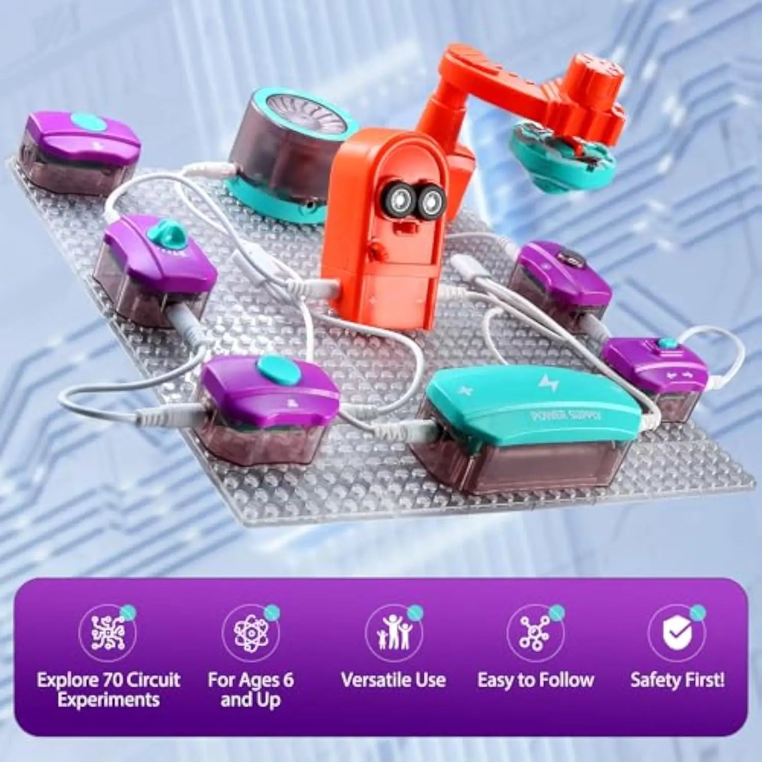 KTX-988115 Educational STEM Circuit Toy for Kids - DIY Electronic Module Kit