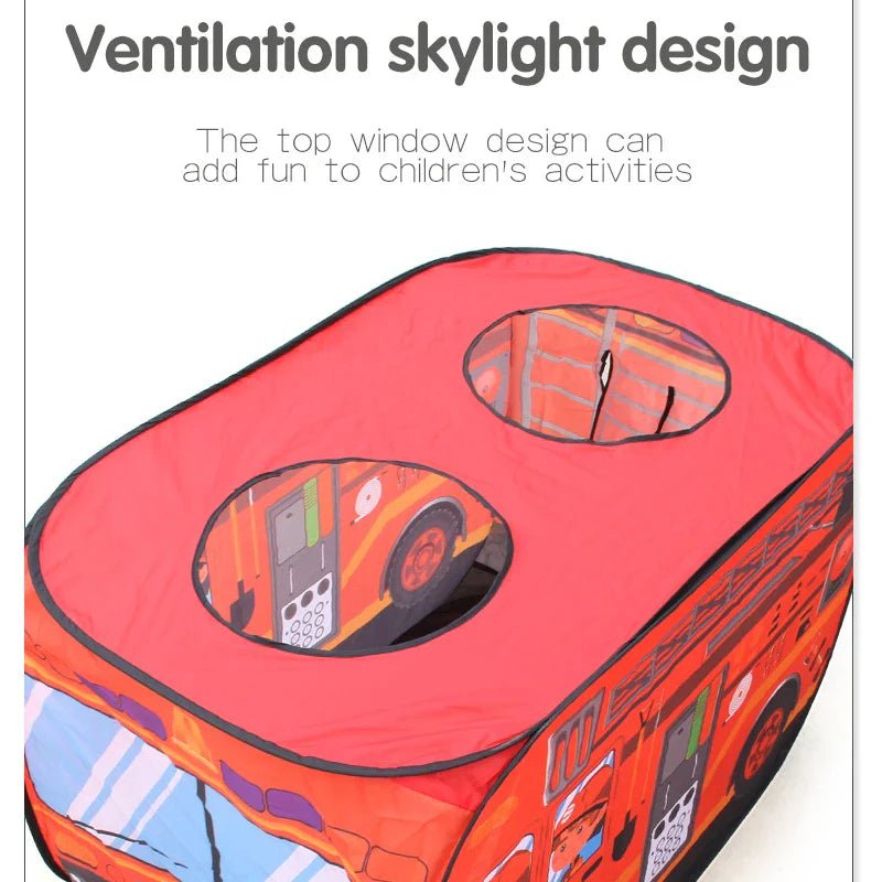 KTX-988691 Military Vehicle Pop-Up Play Tent for Kids – Indoor/Outdoor Folding Toy House for Ages 2-13