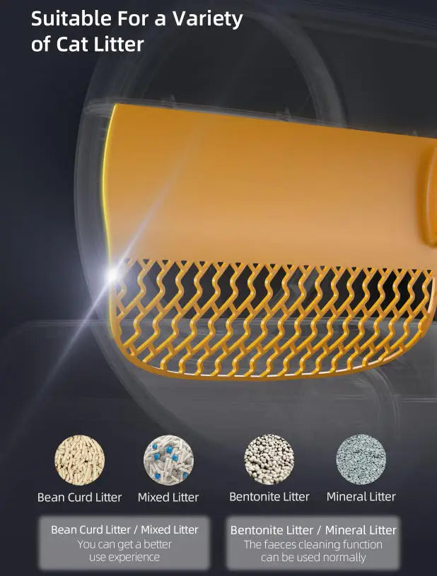 KTX-988883 Automatic Self-Cleaning Cat Litter Box with Odor Control and App Management, 65L Capacity, Suitable for Multiple Cats