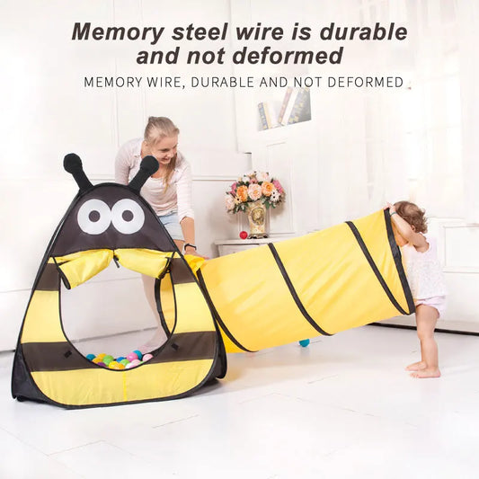 KTX-989843 3-in-1 Indoor Play Tunnel Set with 150 Ocean Balls for Kids Ages 2-13