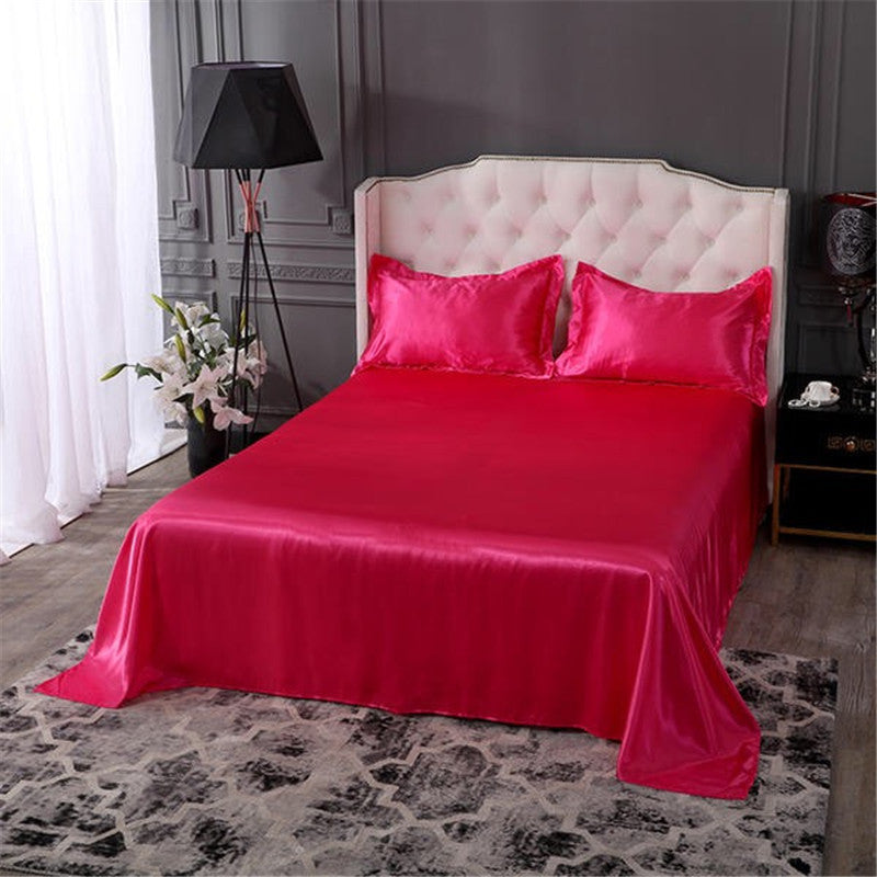 KTX-989907 Silk-like Pure Ice Bed Linen Set - Soft Polyester Fiber Bedding in Various Sizes