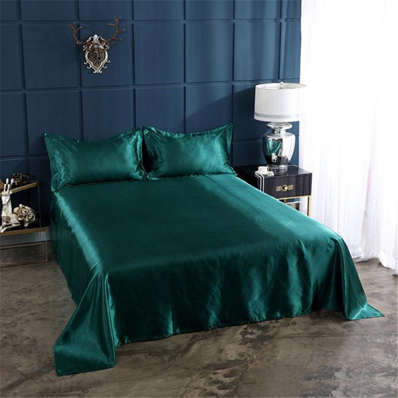 KTX-989907 Silk-like Pure Ice Bed Linen Set - Soft Polyester Fiber Bedding in Various Sizes