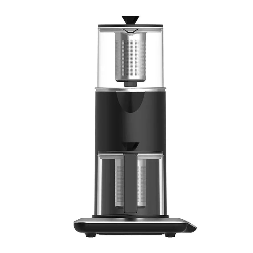 KTX-990355 Electric Glass Teapot with Temperature Control and 2.7L Capacity, Automatic Shut-Off, Stainless Steel Design