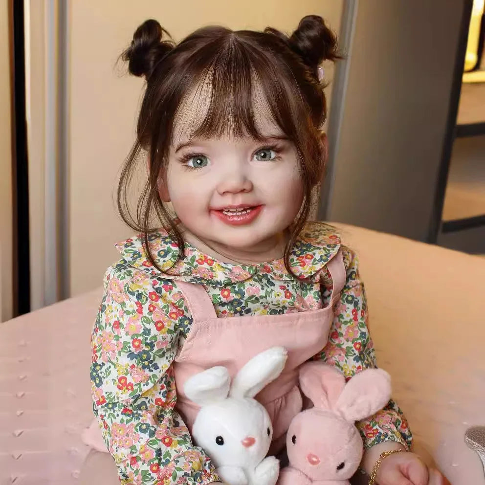 KTX-990419 Lifelike 70cm Soft Silicone Reborn Baby Girl Doll - Realistic Handmade Toy for Kids