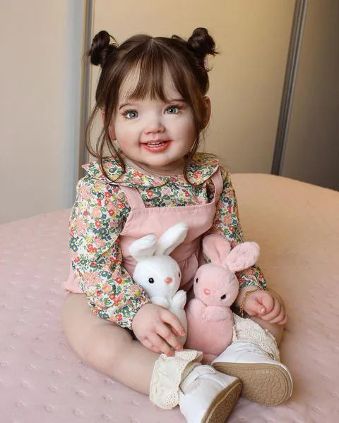 KTX-990419 Lifelike 70cm Soft Silicone Reborn Baby Girl Doll - Realistic Handmade Toy for Kids