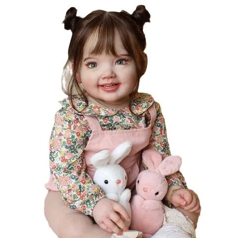 KTX-990419 Lifelike 70cm Soft Silicone Reborn Baby Girl Doll - Realistic Handmade Toy for Kids