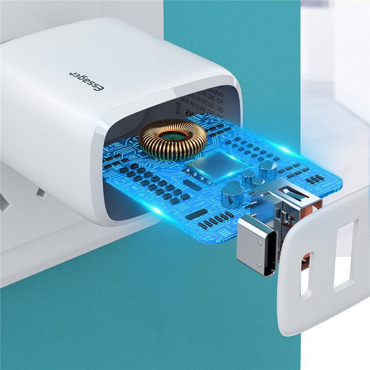 KTX-990803 20W Fast Charge Adapter with Dual Output Port for Multiple Devices