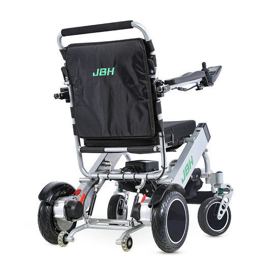 KTX-991763 Folding Electric Wheelchair with Aluminum Alloy Frame for Air Travel, 120 kg Capacity