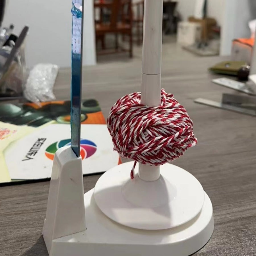 KTX-993875 Rotating Yarn Spindle Bracket with Magnet and Hand-woven Design - Easy Installation