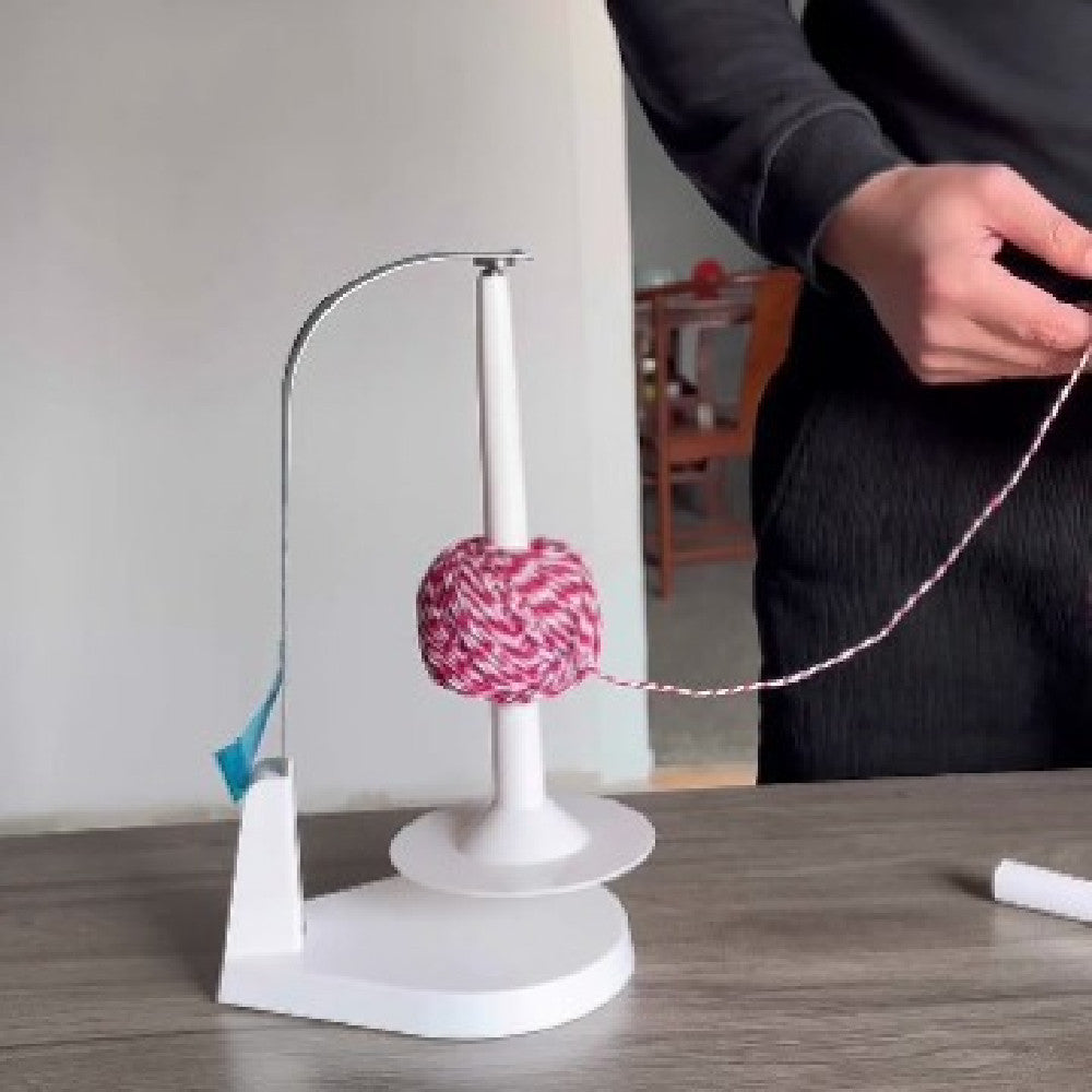 KTX-993875 Rotating Yarn Spindle Bracket with Magnet and Hand-woven Design - Easy Installation