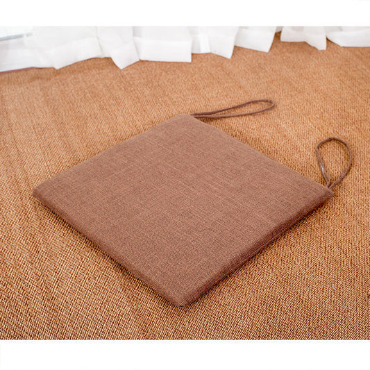 KTX-994003 Linen Strap Non-slip Chair Cushion 40x40cm for Living Room, Dining, and Outdoor Use