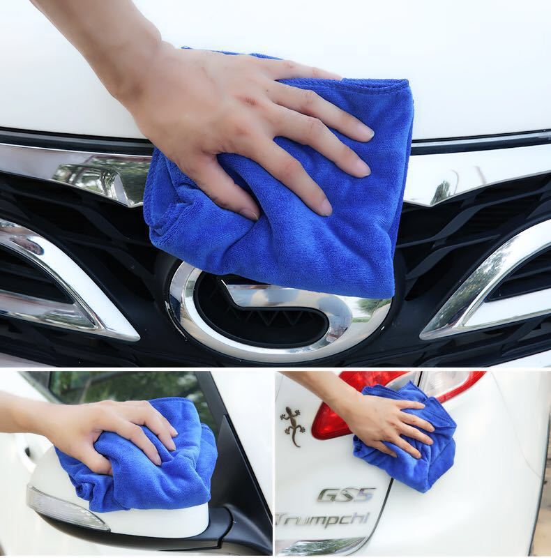 KTX-994771 Microfiber Car Towel – 420g Thick Soft Absorbent 30x70cm Durable Cleaning Cloth