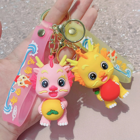 KTX-995027 Cartoon Dragon Key Chain for New Year - Kawaii Design, Perfect for Kids and Adults