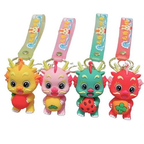 KTX-995027 Cartoon Dragon Key Chain for New Year - Kawaii Design, Perfect for Kids and Adults