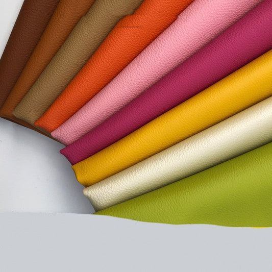 KTX-995027 Lychee Pattern PVC Leather Fabric for Furniture, Bags, Shoes, and More - Variety of Colors Available