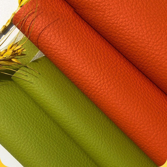 KTX-995027 Lychee Pattern PVC Leather Fabric for Furniture, Bags, Shoes, and More - Variety of Colors Available