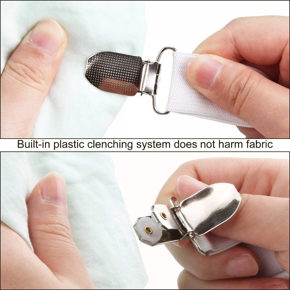 KTX-995027 Non-Slip Six-Sided Sheet Fixing Strap with Metal Buckle for Quilts and Bedding