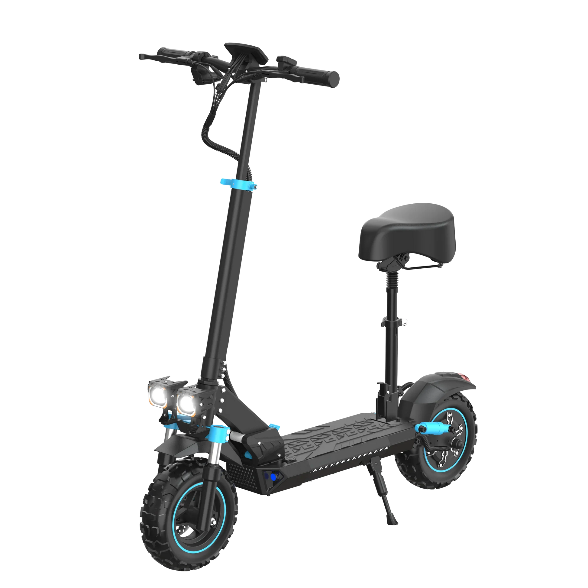 KTX-995219 1200W Electric Scooter with Seat, Foldable, App Control, Waterproof, Dual Suspension, 45-60 km Range