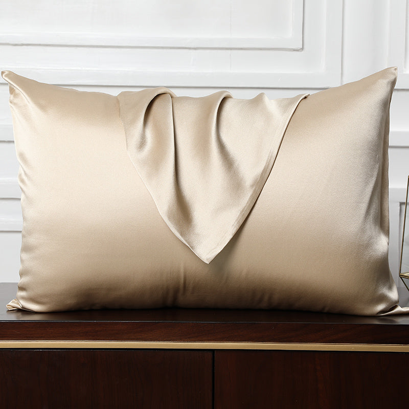 KTX-995667 Mulberry Silk Envelope Pillowcase for Single Latex Pillow - Available in Various Colors & Styles