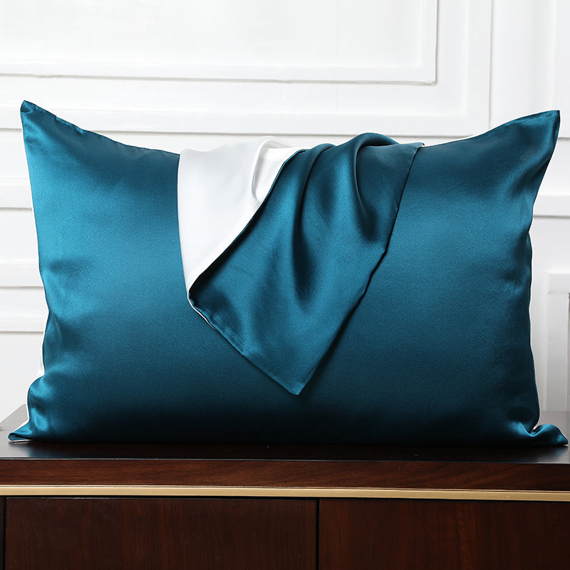 KTX-995667 Mulberry Silk Envelope Pillowcase for Single Latex Pillow - Available in Various Colors & Styles