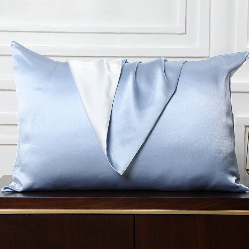 KTX-995667 Mulberry Silk Envelope Pillowcase for Single Latex Pillow - Available in Various Colors & Styles