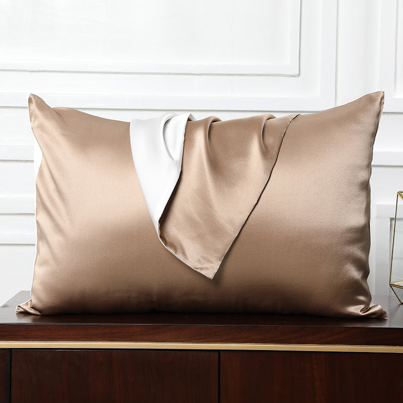 KTX-995667 Mulberry Silk Envelope Pillowcase for Single Latex Pillow - Available in Various Colors & Styles
