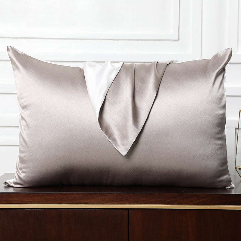 KTX-995667 Mulberry Silk Envelope Pillowcase for Single Latex Pillow - Available in Various Colors & Styles