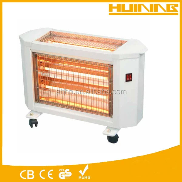 KTX-996115 800W Quartz Infrared Oil Filled Heater with Adjustable Thermostat and Overheat Protection