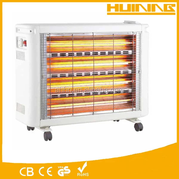 KTX-996115 800W Quartz Infrared Oil Filled Heater with Adjustable Thermostat and Overheat Protection