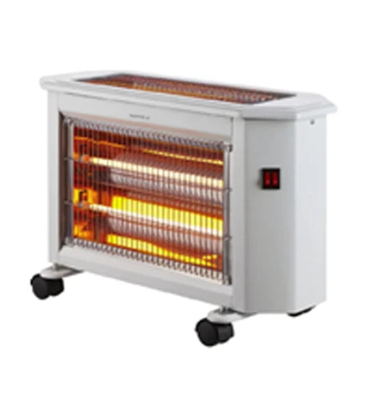 KTX-996115 800W Quartz Infrared Oil Filled Heater with Adjustable Thermostat and Overheat Protection