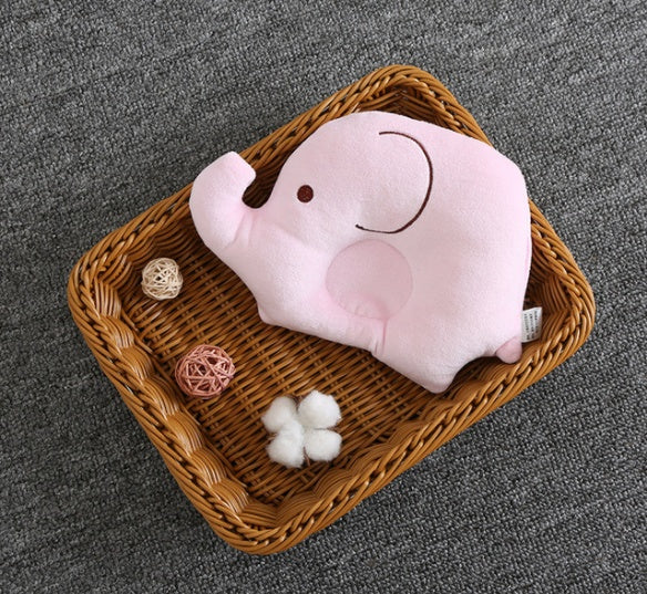 KTX-996179 Cute Cartoon Elephant Velvet Baby Pillow for Newborns – Soft & Supportive Polyester Fiber Fill