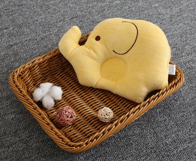 KTX-996179 Cute Cartoon Elephant Velvet Baby Pillow for Newborns – Soft & Supportive Polyester Fiber Fill