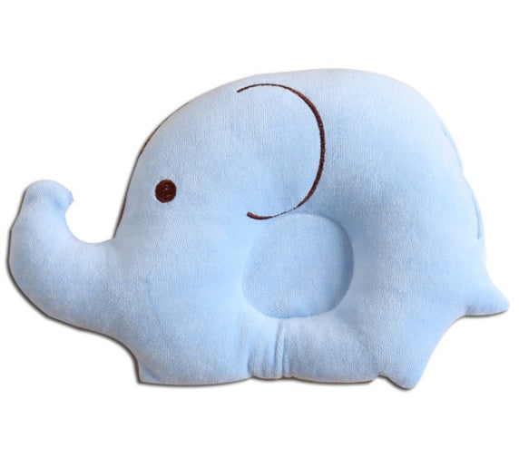 KTX-996179 Cute Cartoon Elephant Velvet Baby Pillow for Newborns – Soft & Supportive Polyester Fiber Fill
