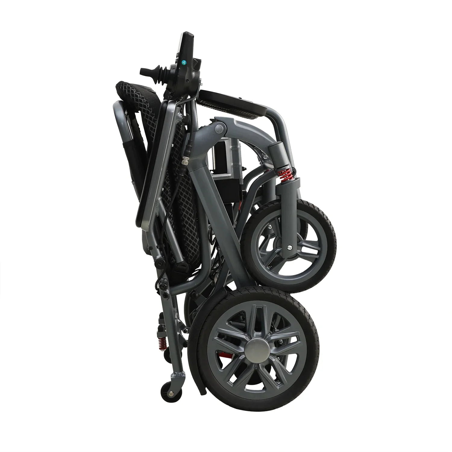 KTX-996371 Foldable Electric Wheelchair with 200W Brushless Motors and Remote Control, Aluminum Alloy Frame, Lithium Battery