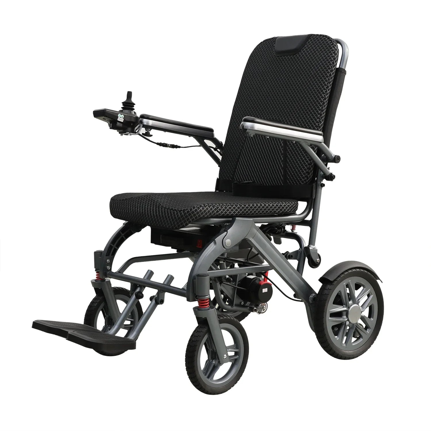 KTX-996371 Foldable Electric Wheelchair with 200W Brushless Motors and Remote Control, Aluminum Alloy Frame, Lithium Battery
