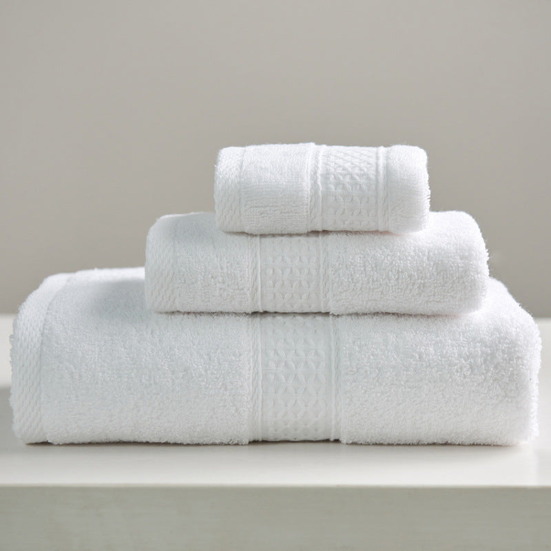 KTX-997075 Minimalist Cotton Towel Set - Square Towel, Hand Towel, Bath Towel, Soft and Absorbent