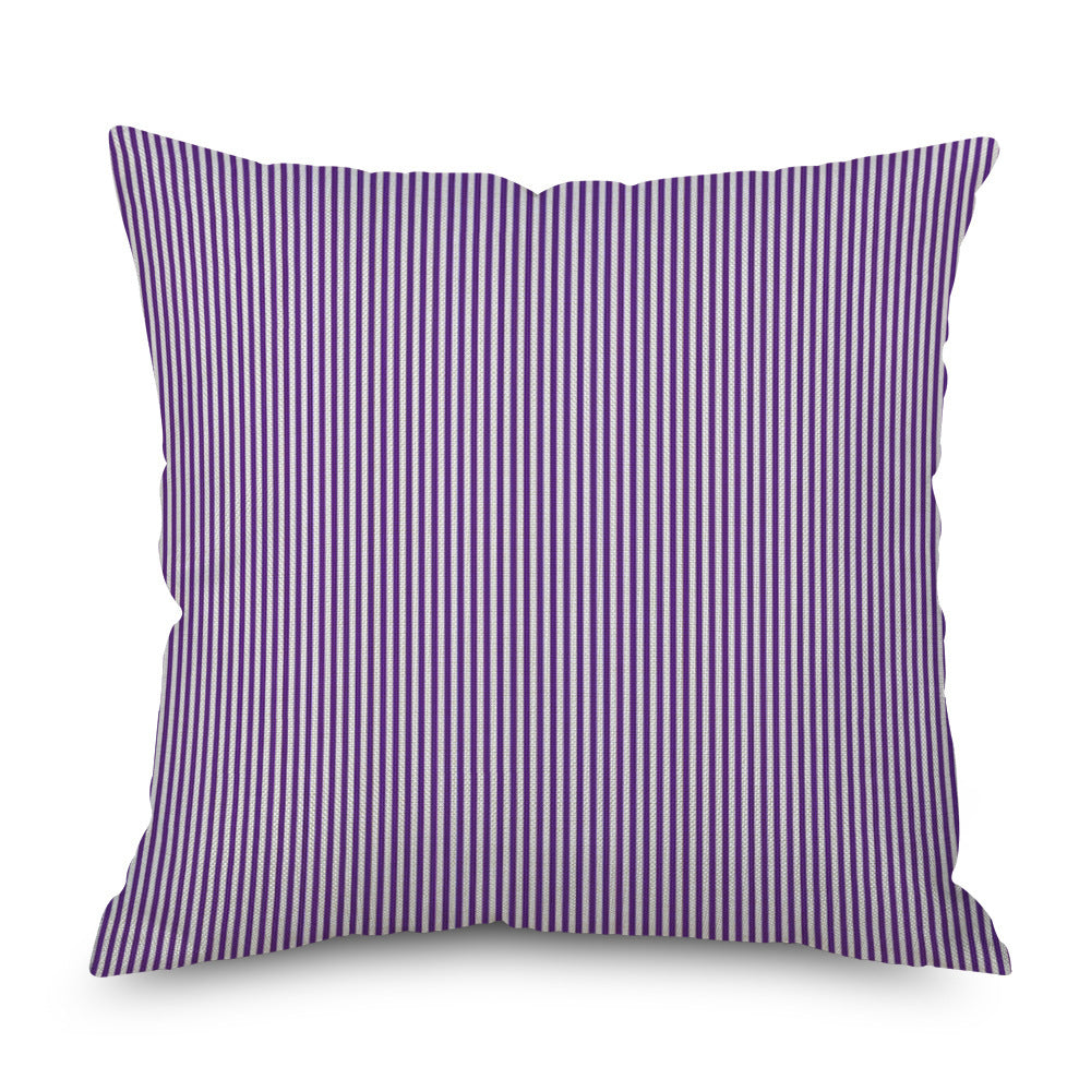 KTX-998035 Purple Series Geometric Pattern Linen Pillowcase 45x45 CM