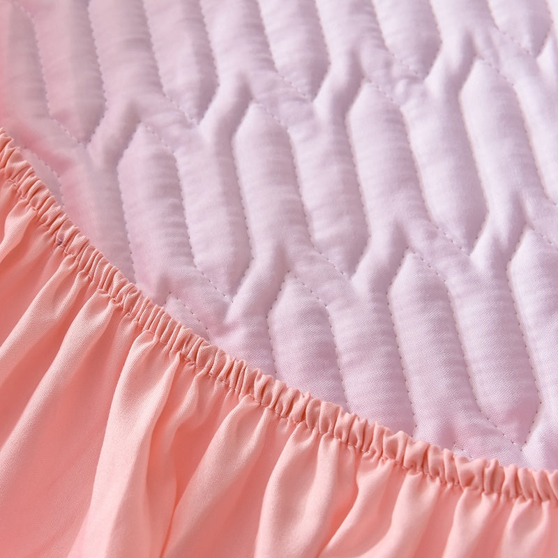 KTX-999123 Non-slip Dust Cover Fitted Sheet in Dark Gray, Light Gray, Matcha Green, Blue, or Jade