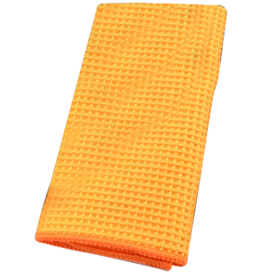 KTX-999379 Microfiber Car Wash Towel - Ultra Absorbent Wafer Style, Soft and Scratch-Free, 40x40cm, Orange/Gray