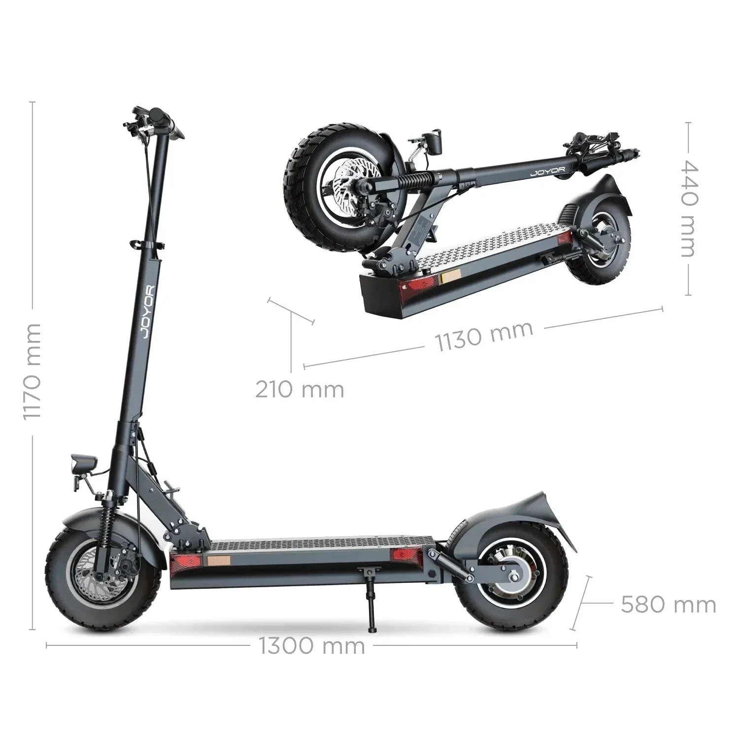 MX-Y9M 62.9 Miles 60V 26Ah 1560Wh 800W Single-Motor Drive Long-Range Foldable Electric Scooter - Black
