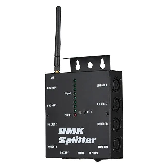 KTX-285011 Wireless 8 Channel DMX512 Signal Amplifier with Optical Splitter for Stage Lighting