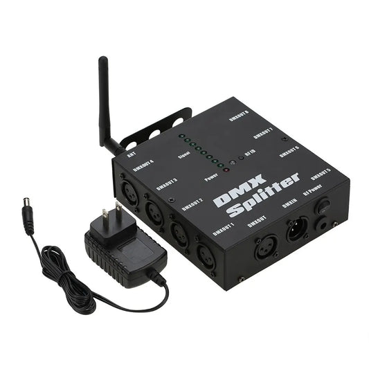 KTX-285011 Wireless 8 Channel DMX512 Signal Amplifier with Optical Splitter for Stage Lighting